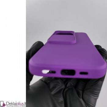 Švelnus guminis dėklas su kameros apsauga - violetinis (Apple Iphone 14 Pro) Švelnus guminis dėklas su kameros apsauga - violetinis (Apple Iphone 14 Pro)